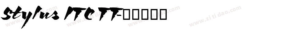 Stylus ITC TT字体转换